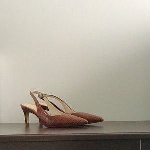 FREE ADD ON- ZARA snake print slingback pumps